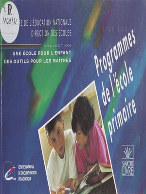 cover image of Programmes de l'école primaire